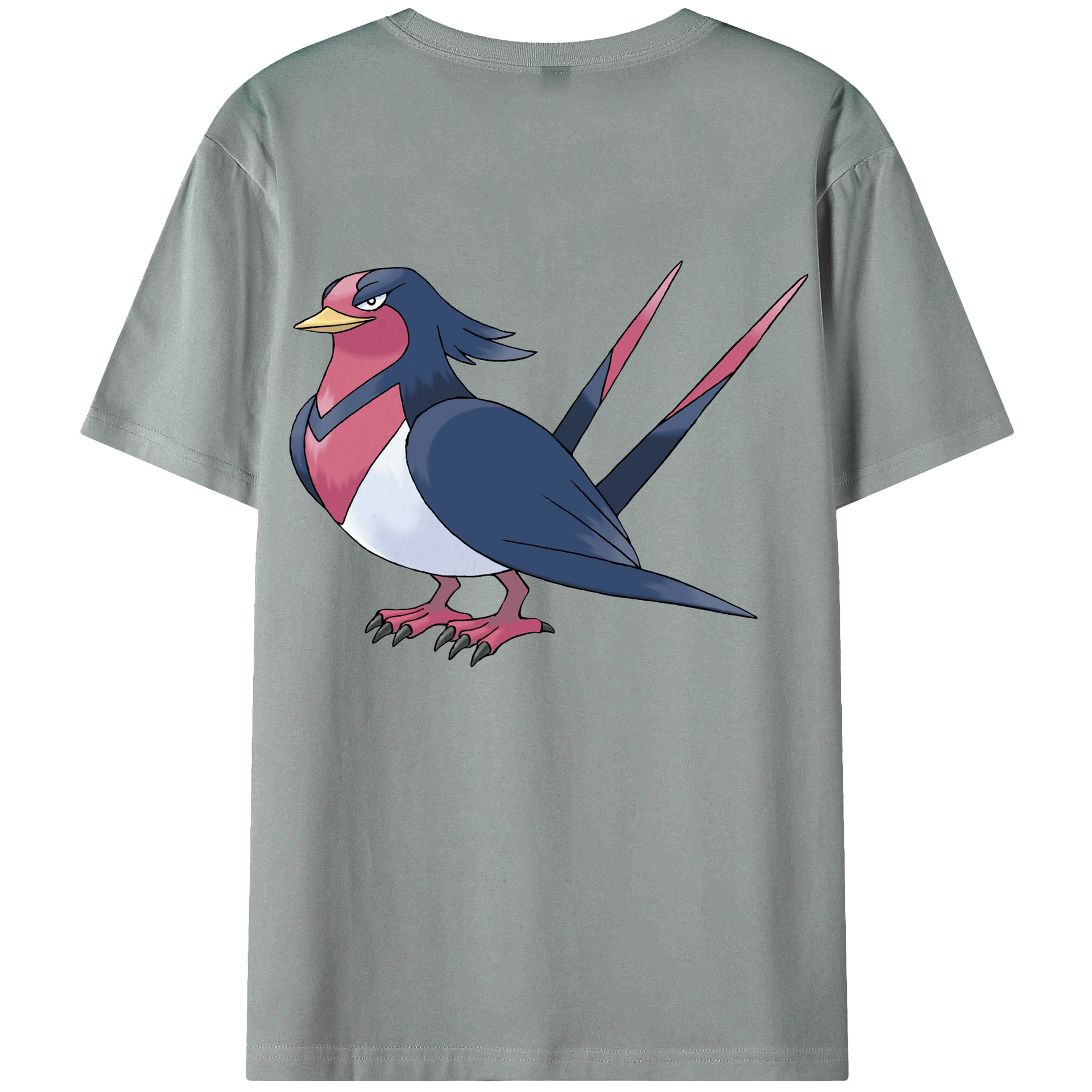 （画像用） ポケットモンスター Pokémon 綿100％ メンズ半袖Tシャツ（バックプリント） 通気性